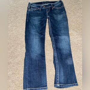Jeans silver capri 5 pocket W27